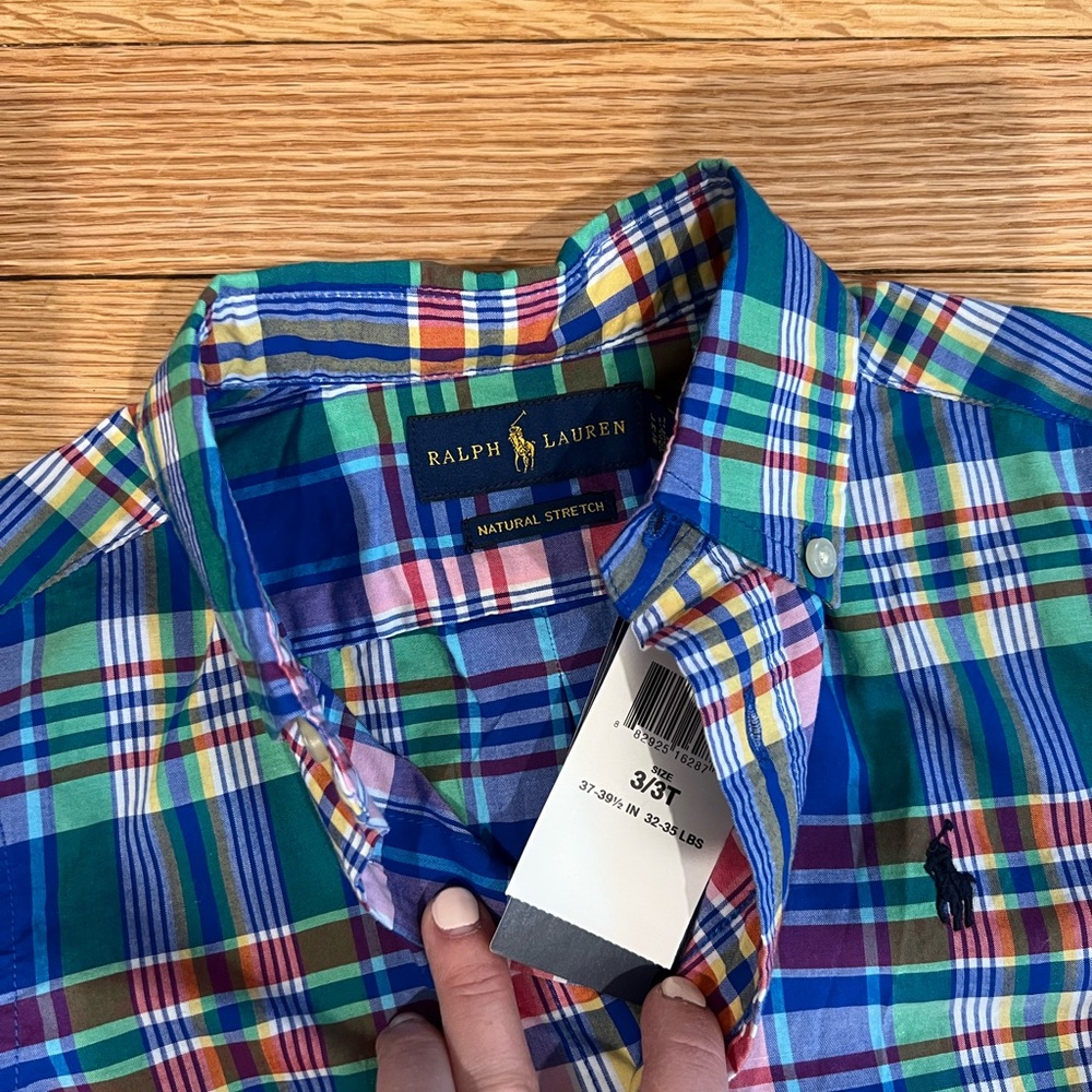 NWT Ralph Lauren button down 3T
